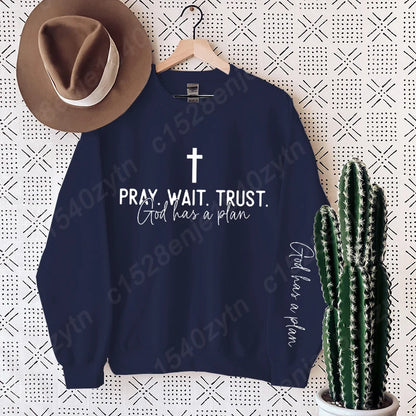 Uplifting Christian Quote Crewneck Sweatshirt Long Sleeve