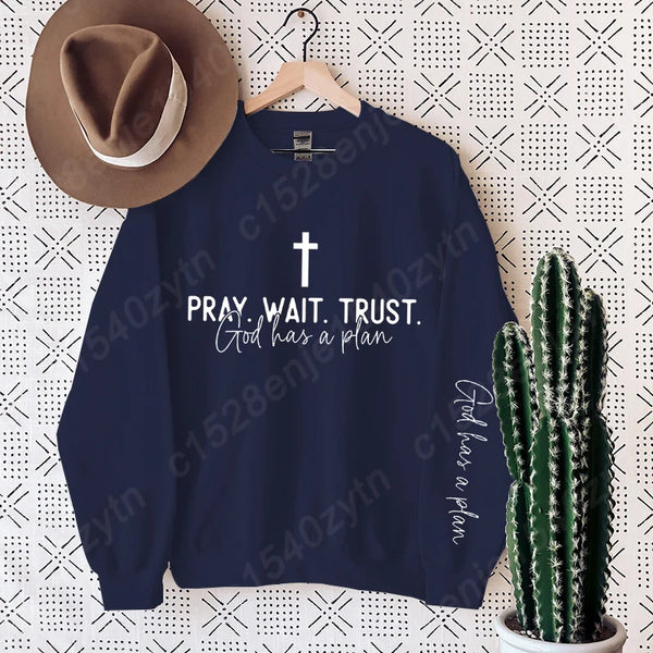 Uplifting Christian Quote Crewneck Sweatshirt Long Sleeve