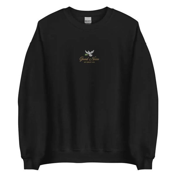 Good News of Great Joy Embroidered Vintage Sweatshirt Warm Pullover