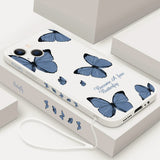 Blue Red Butterfly Phone Case For iPhone