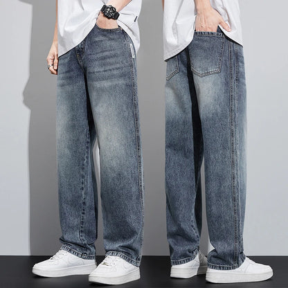 Wide Leg Trendy Denim Jeans Street Wear Summer Autumn
