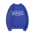 Mama Est 2024 Sweatshirt Mothers Comzy Crewneck