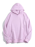 Women Hoodies Pullover Thick Solid Loose Cotton