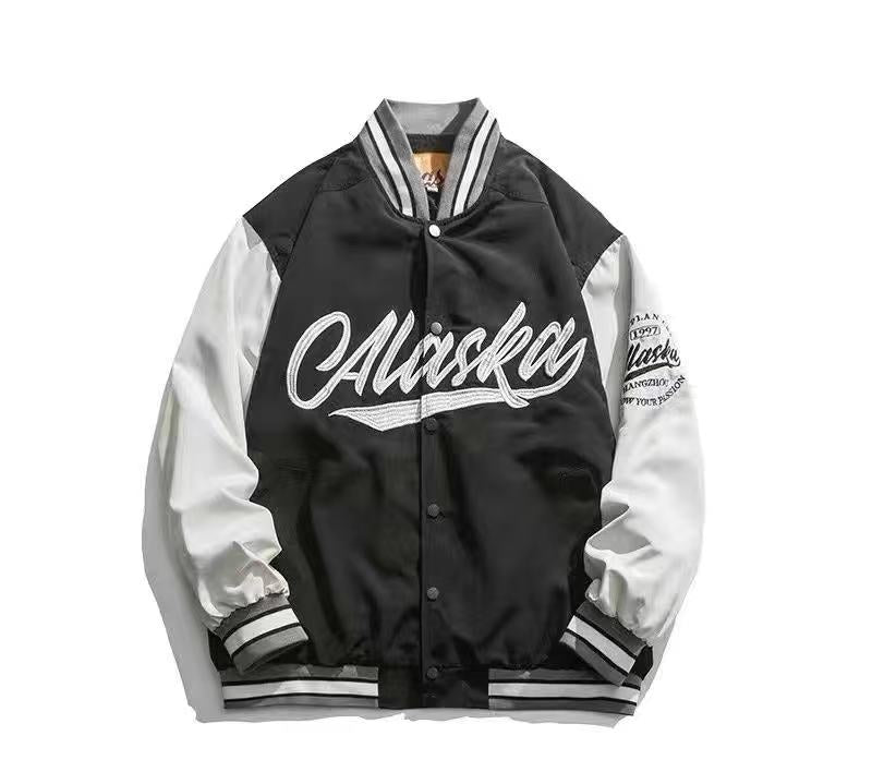 jacket loose  high arcade car embroidered men baseball