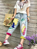 Y2k Style Elastic Waist Jeans For Women Summer Harem Pants Spring Casual