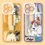 Digimon Adventure Handyhülle für iPhone, transparente, weiche Silikonhülle