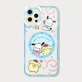 Cinnamoroll Hello Kitty Hülle für iPhone, transparente Silikonhülle
