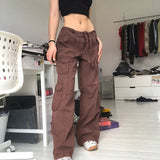 Cargo Pants Straight Harajuku Vintage Low Waist