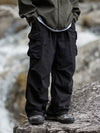 Mens Cargo Parachute Pants Baggy Wide Leg Waterproof Hiking Outdoor