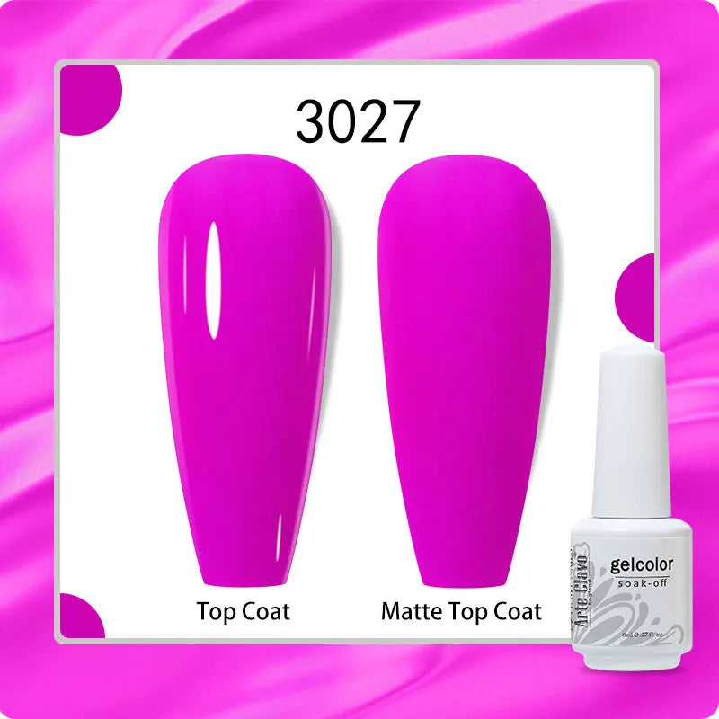 8ml Pure Color Gel Nail Polish Nail Art Manicure Semi Permanent