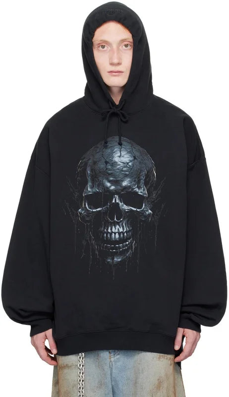 2024 Best Version Skull Printed Cozy Oversized