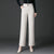 Womens High Waist Velvet Wide Leg Pants Fleece Lined Winter Trousers