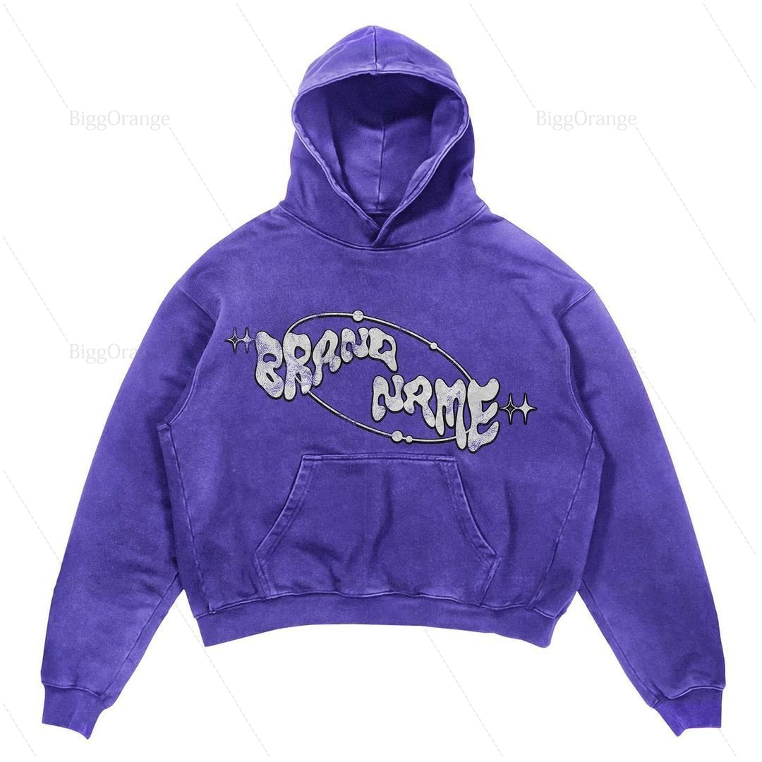 Y2K Planet Print Hoodies Trendy Streetwear for Women's Fashion