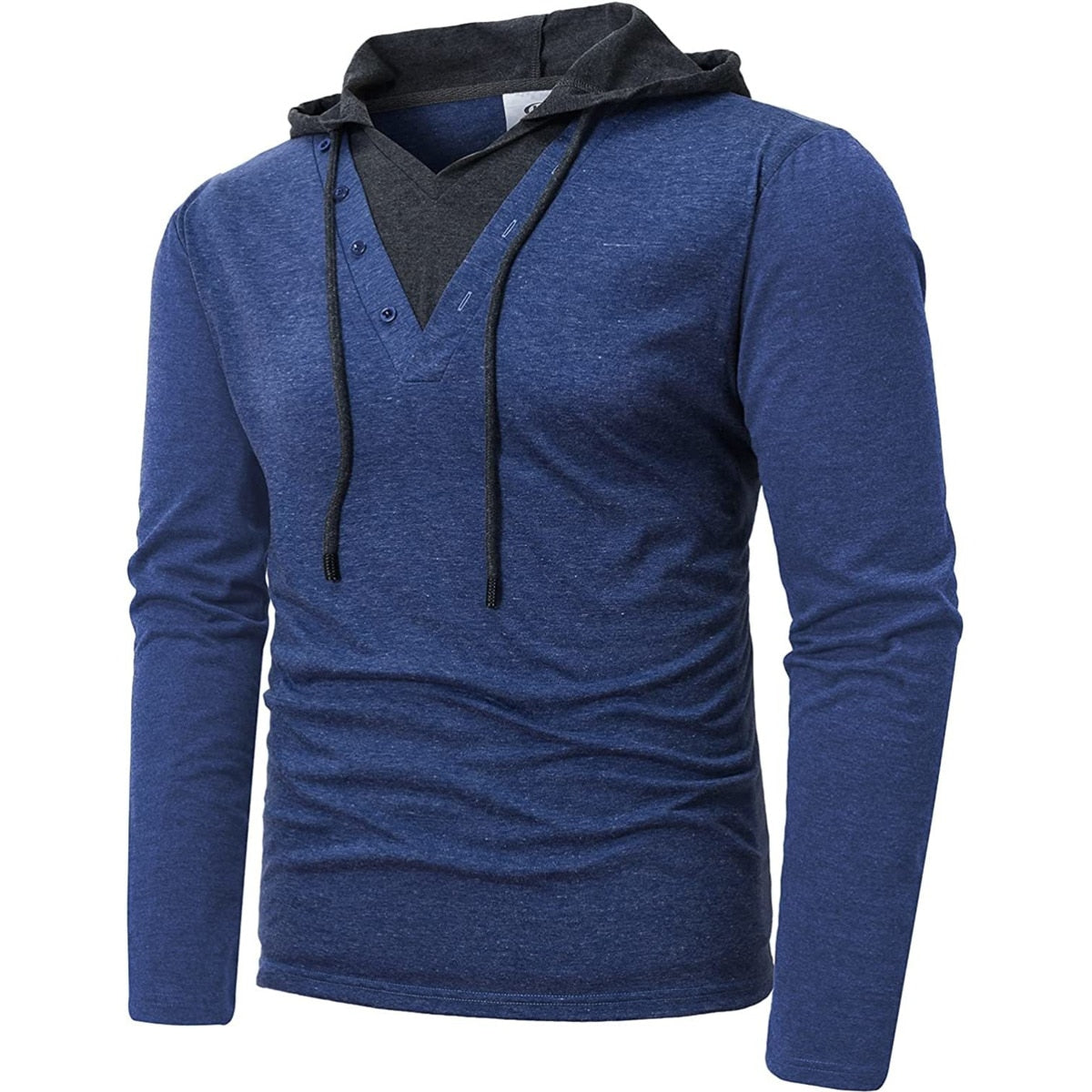 Men Hoodies Sweatshirts Long Sleeve Solid Lightweight Casual