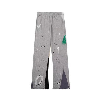 Graffiti Letter Print Men’s Sweatpants Loose Fit Fashion Slacks