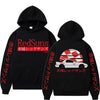 Anime Initial D Hoodies Mazda RX7 Bedruckter Hoodie JDM Automobile Kultur