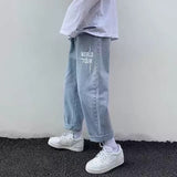 Baggy Jeans Women High Street Vintage Hip Hop High Waisted Jeans Woman Casual Straight Wide - xinnzy