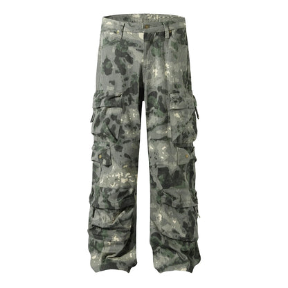 Fisherman Aesthetic Camouflage Men Cargo Pants Trend