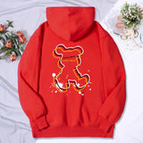 Explore Our Oversized Female Sweatshirt Hoodies Embrace Creativity with Charming Bear Outline Design