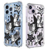 Black Guitar Music Cat Shockproof Phone Case For iPhone