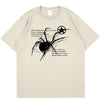 Y2K Streetwear Spider Graphic Acubi Harajuku Short Sleeve T-Shirts Grunge