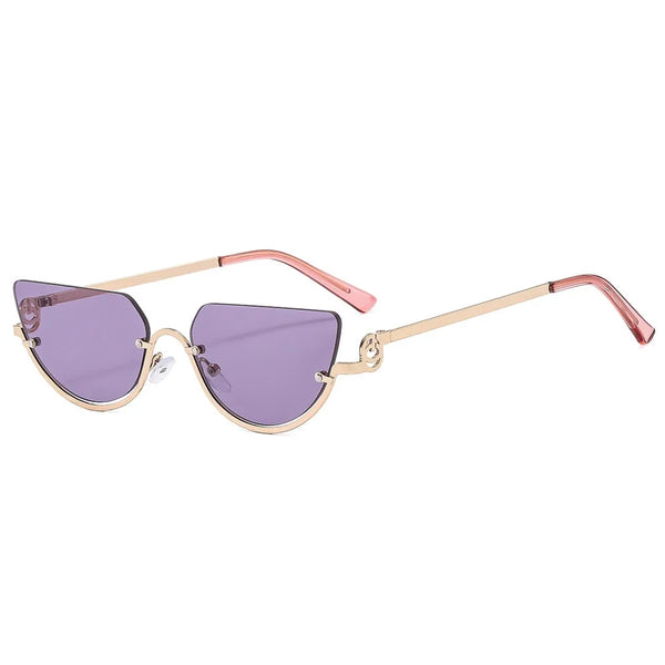 Retro Cat Eye Hip Hop Narrow Sunglasses Women