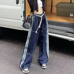 Cool and Chic Casual Wide Leg Jeans Trousers Street