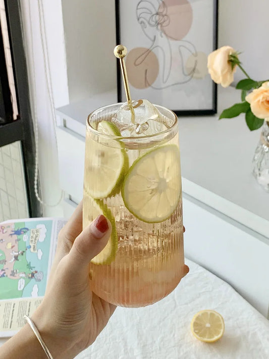 500ml Fruit Tea Cup Cold Drink Juice Drink Cup Household High Value Glass