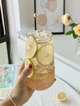 500ml Fruit Tea Cup Cold Drink Juice Drink Cup Household High Value Glass