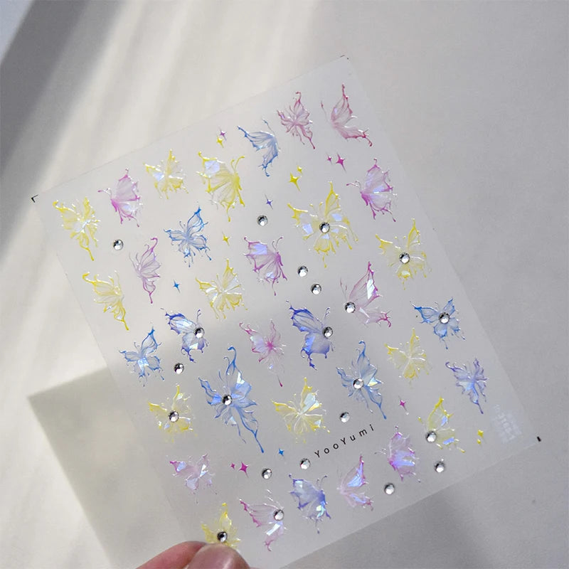 Bronzing Gilded Butterfly Nail Art