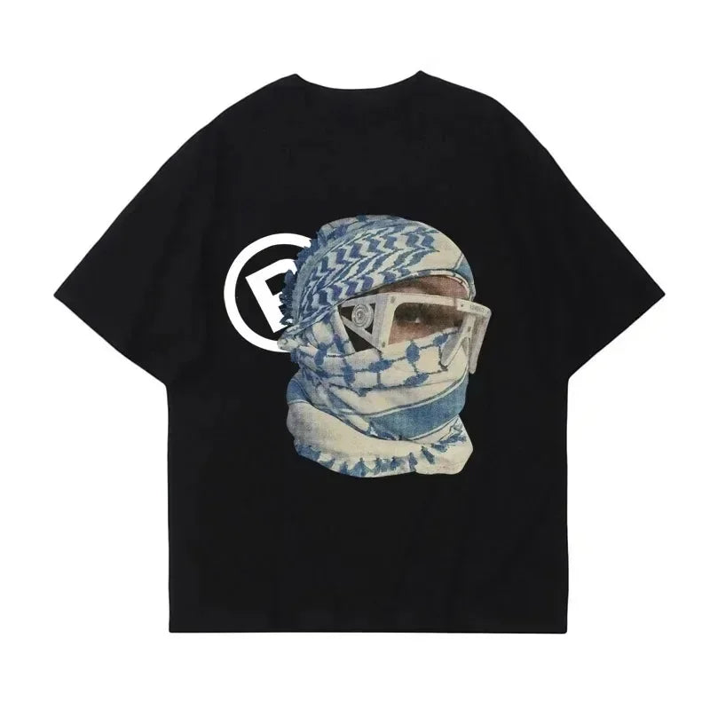 Retro Punk Y2K T-Shirt Harajuku Graphic Tee Men’s Goth EMO Style