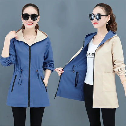 Women Sweatshirts Casual Chaqueta Mid-length Classic