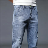 Ankle Length Jeans Thin Streetwear Denim Pants Casual Trousers