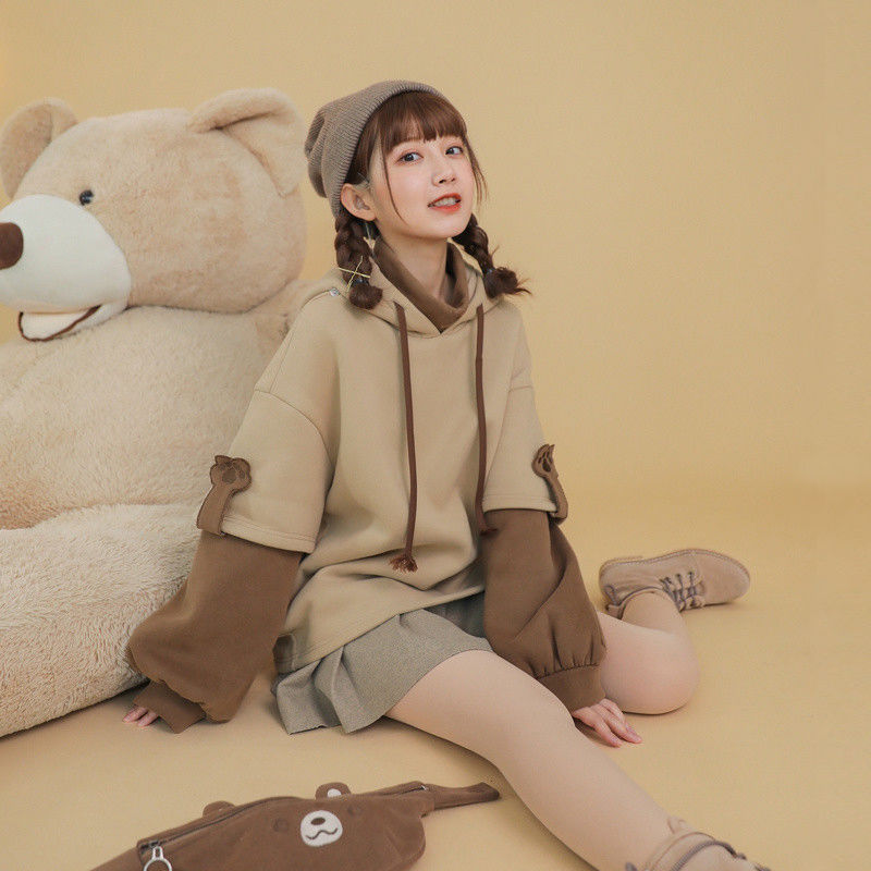 Women Hoodies Harajuku Y2K Bear Anime