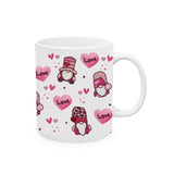 11oz Ceramic Coffee Mugs with Handle Valentine