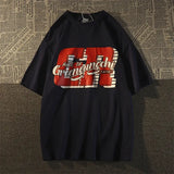 Seasonal Style Loose Fit T-Shirt with Classic American Retro Design