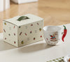 Novelty Vegetable Handle Mug Ceramic 230ml Coffee Cup Cartoon Print