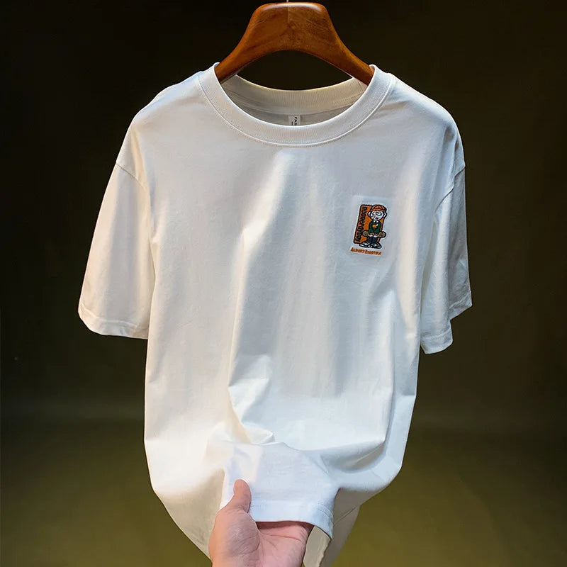 Men’s Street Style Loose T-Shirt Creative Print Casual Summer Top