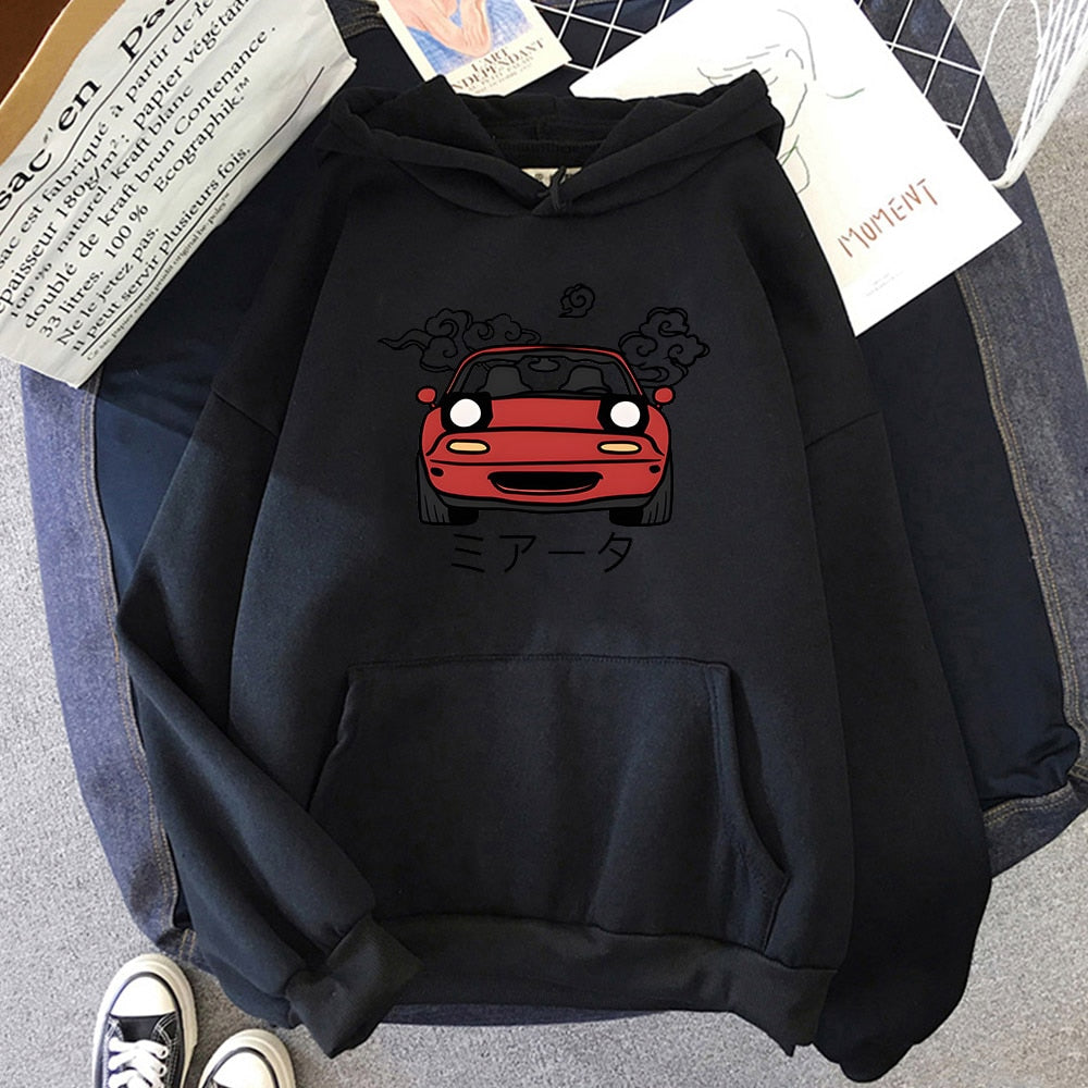 Men Hoodies JDM Japanese Automotive Printed Pullover