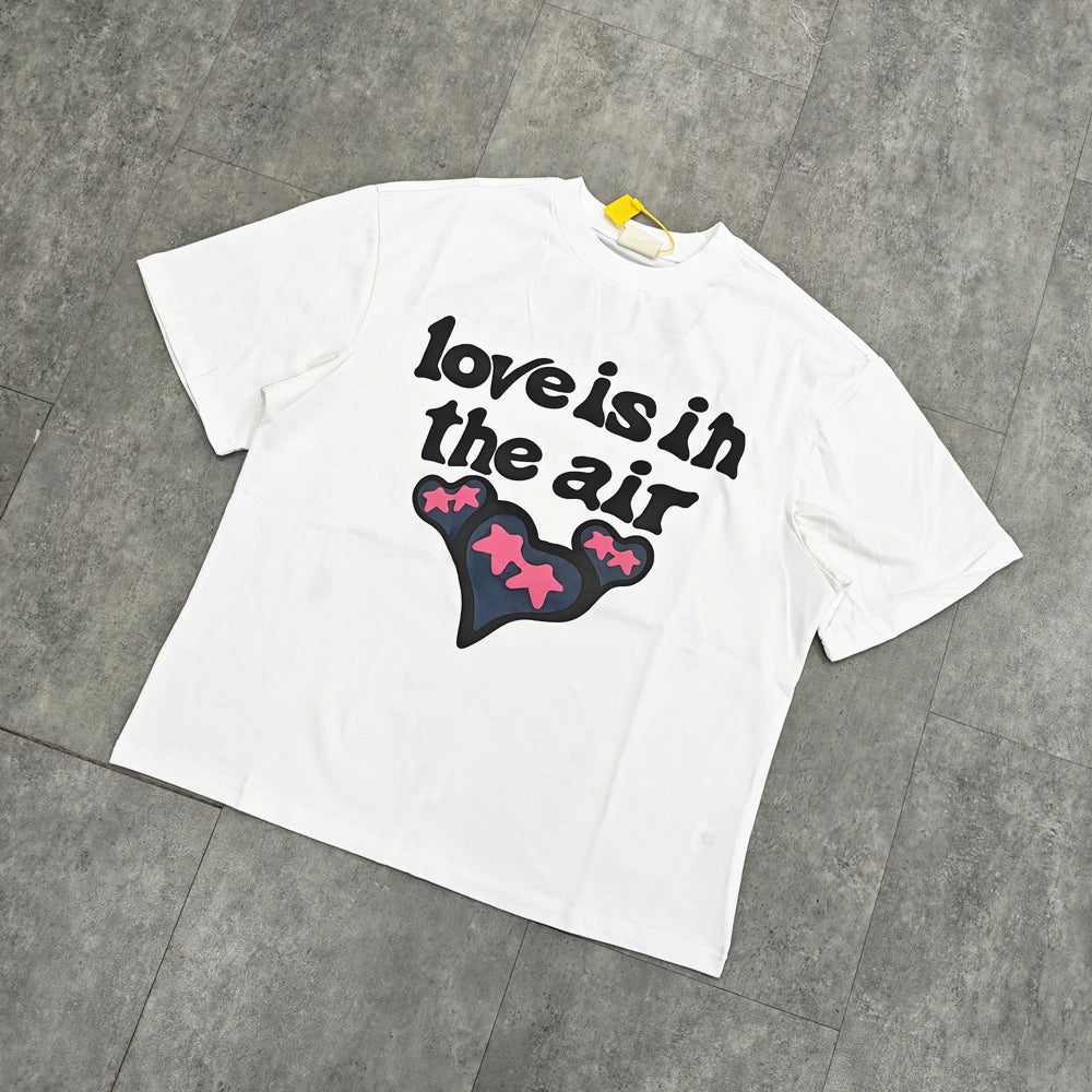 Luxury Yao Fashion Broken Brand Foam Print Tee Men Oversize T-Shirt