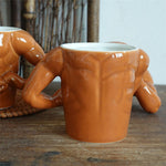 Ceramic Cup Funny Muscular Man Water Cup Mugs