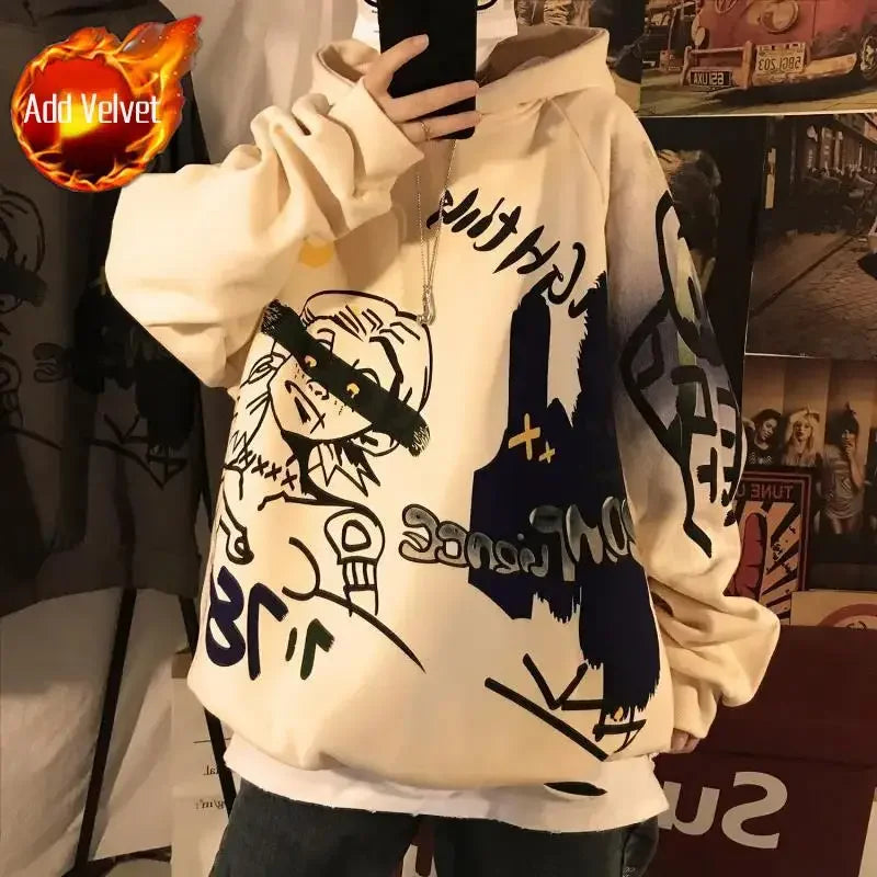 Men's Hoodies Printing Winter Sweatshirts Streetwear
