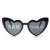 Personalised Text Wedding WhiteWedding Sunglasses Personalised Love Heart
