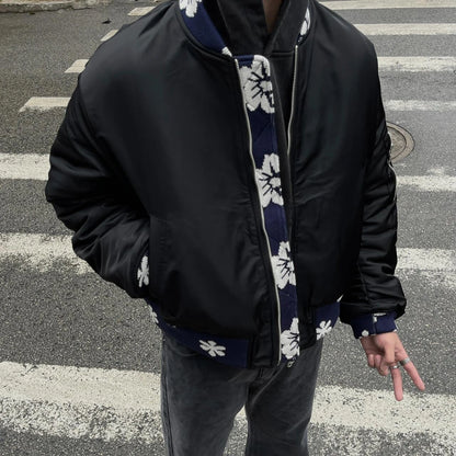 Men Patchwork Baseball Jacket Streetwear