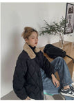 Jackets Quilted Loose Warm Korean Fashion Down Coats Casual Soft Bomber Jacket - xinnzy