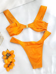 Color Bikini Set 2024 Swimsuit Bathsuit Women's