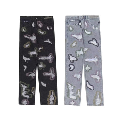 American Heavy Jeans High Street Hip-Hop