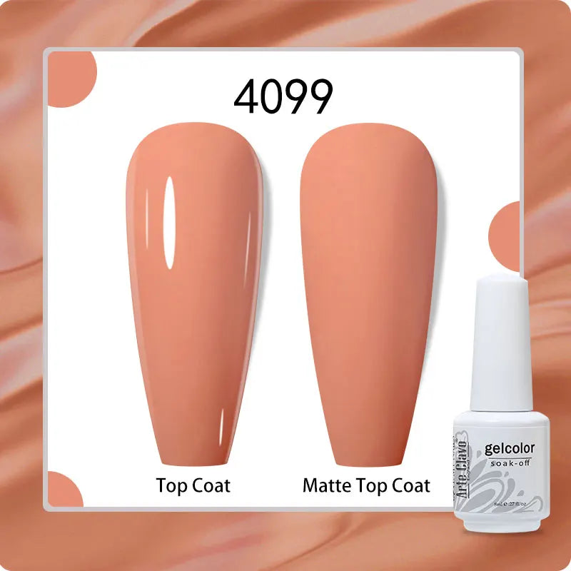 8ml Pure Color Gel Nail Polish Nail Art Manicure Semi Permanent