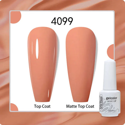 8ml Pure Color Gel Nail Polish Nail Art Manicure Semi Permanent