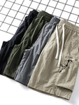 Cargo Shorts For Men Thin Baggy Jogger Side Pockets Bermuda Knee